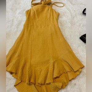 yellow mini dress